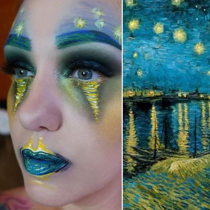 Acest artist de make-up își transformă fața în capodopere de pictura, umkra