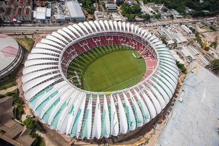 Stadioanele de fotbal din Brazilia sunt cele mai mari și mai frumoase fotografii, apărător curajos