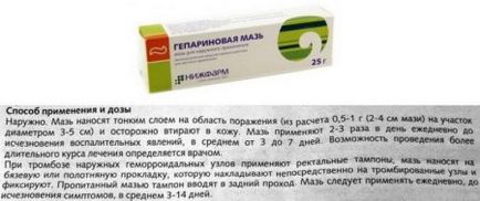 Heparin unguent pentru copii instrucțiuni de utilizare poate fi dat, de la vânătăi