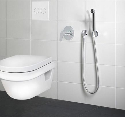 Duș igienic în toaleta vasului de udare cu termostat, instalare mixer de instalare ascunsă și bidet și