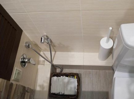 Duș igienic în toaleta vasului de udare cu termostat, instalare mixer de instalare ascunsă și bidet și