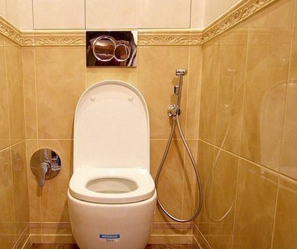 Duș igienic în toaleta vasului de udare cu termostat, instalare mixer de instalare ascunsă și bidet și