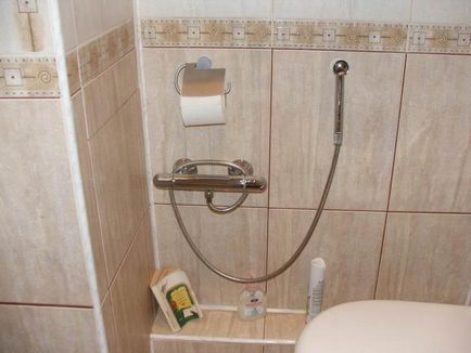 Duș igienic în toaleta vasului de udare cu termostat, instalare mixer de instalare ascunsă și bidet și