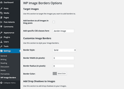 Hogyan adjunk határok képekhez wordpress, minden a wordpress