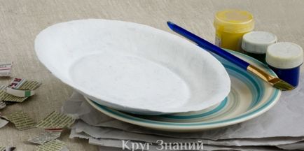 Як зробити з паперу тарілку
