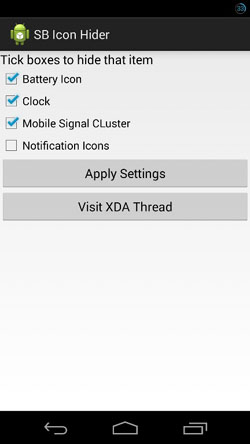 Cum să ascundeți pictogramele din bara de stare de pe dispozitivele Android, catamobile