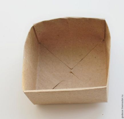 Як за 15 хвилин зробити коробочку з крафт-паперу в техніці орігамі - ярмарок майстрів - ручна