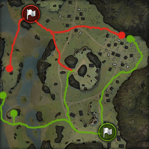 Map Mines - descriere, tactici și poziții convenabile