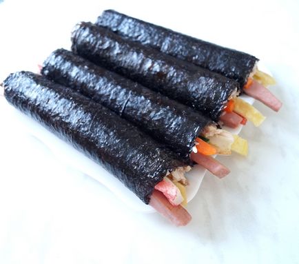 Kimbap - rulourile în limba coreeană