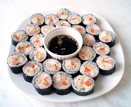 Kimbap - tekercs koreai