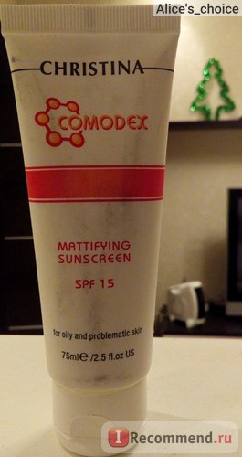 Crema de fata Christina comodex mattifying sunscreen spf-15 - 