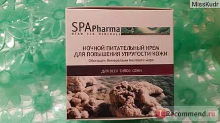 Spa pharma éjszakai krém Tápláló feszesítő