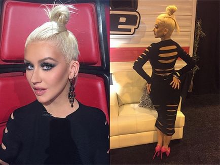 Christina Aguilera și imaginile ei la modă în spectacol de voce, o bârfă