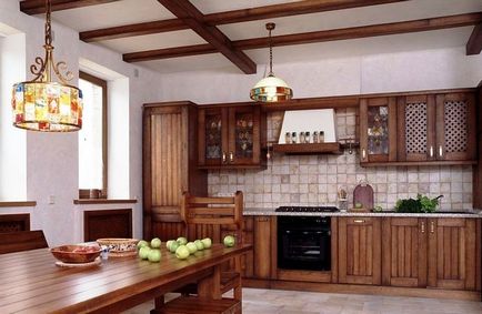 Bucătărie în stil de țară (54 de fotografii) și o cameră de zi cum să faci frumos cu mâinile tale, instrucțiuni, fotografii și