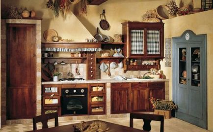 Bucătărie în stil de țară (54 de fotografii) și o cameră de zi cum să faci frumos cu mâinile tale, instrucțiuni, fotografii și