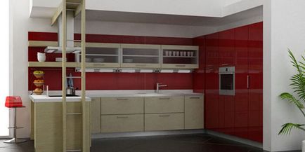 Bucătărie în stilul minimalismului