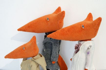Foxes în stil tilde (modele, idei) - chanterelles divin