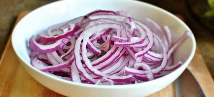 Ecetes hagyma egy shish kebab - receptek ízletes savanyúság, ecet, édeskömény és a gránátalma (pácolt) Ecetes hagyma egy shish kebab - receptek ízletes savanyúság, ecet, édeskömény és a gránátalma