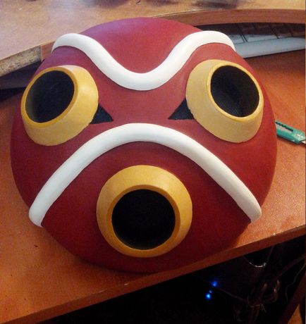 Masti din papier mache printesa mononoke