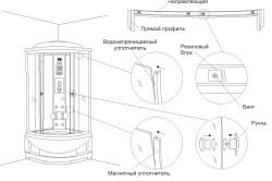 Instalarea de cabine de duș cu propriile mâini asamblarea secvență, instrucțiuni (video)