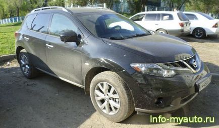 Nissan murano cu kilometraj, umplând volume