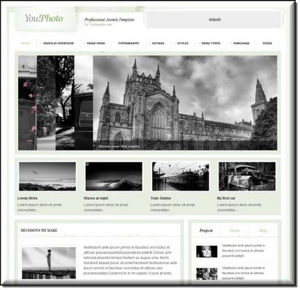 Новий joomla шаблон для фотоальбому - yj youphoto