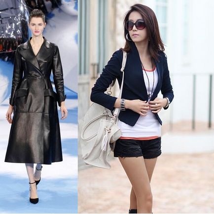 Modele jachete negre fermecătoare și stricte, cu amprente și fără pe fotografie