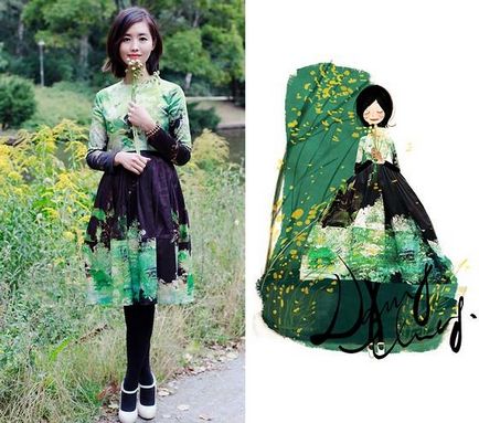 Desene fermecătoare ale Nancy Chang sau o fată care transformă moda într-un târg de artă