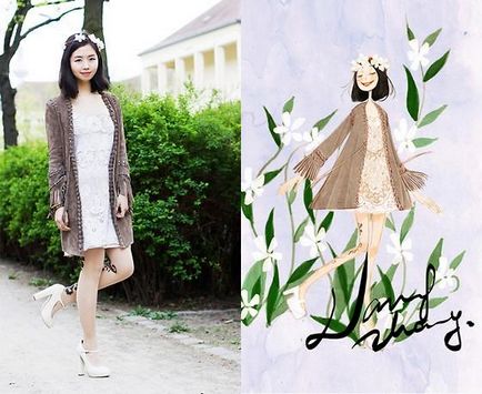 Desene fermecătoare ale Nancy Chang sau o fată care transformă moda într-un târg de artă