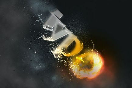 Fiery szövegének Photoshop (tűz) Tűz szöveg Photoshop
