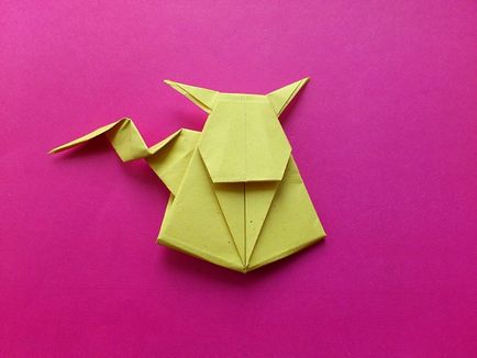 Pikachu origami - o clasă maestru pas cu pas cu fotografii