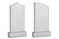 Monumente de plastic pe mormânt - de la frecare