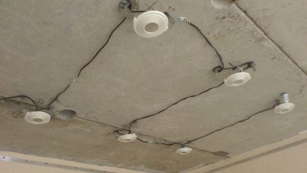 Cablare sub plafonul suspendat electrice electricieni în apartament, indiferent dacă este posibil să se stabilească cablul vvng