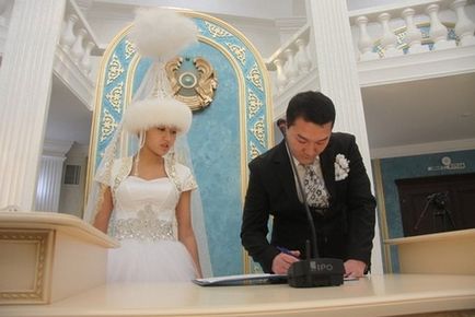 Regisztráció házasság kazahsztáni kérelmet nyújt be az anyakönyvi hivatal, Neka dákó, címeket nyilvántartó irodák Almaty