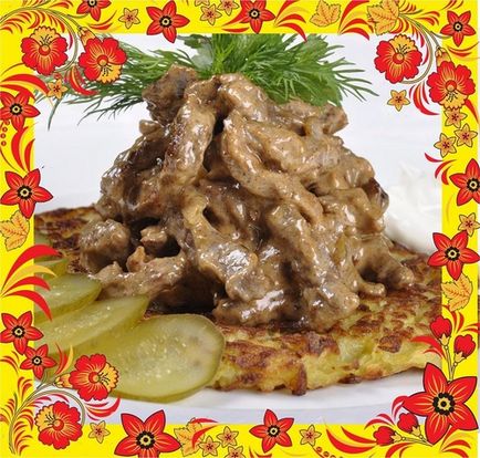 Rețetă pentru stroganoff de carne de vită cu ciuperci și smântână