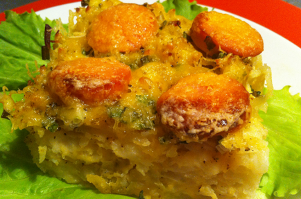 Recept rakott burgonya kolbásszal lépésről lépésre képekkel (a rakott) Recept rakott burgonya kolbásszal lépésre képekkel