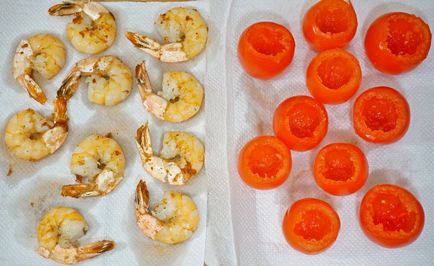 Gustări rețetă pentru noul an 2018 tomate cu creveți - instrucțiuni pas cu pas cu fotografie
