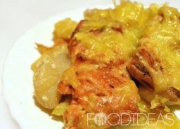 Hal a omlett - főzés recept fotó (hal omlett recept) Hal a omlett - főzés recept egy fotó