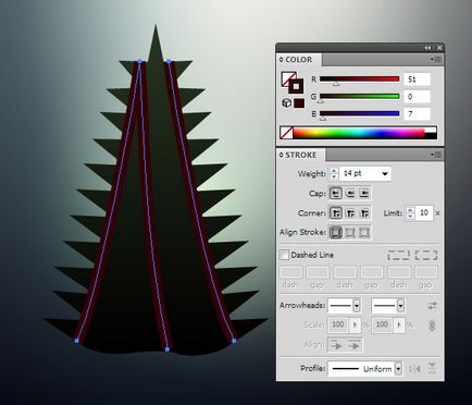 Різдвяна листівка в adobe illustrator