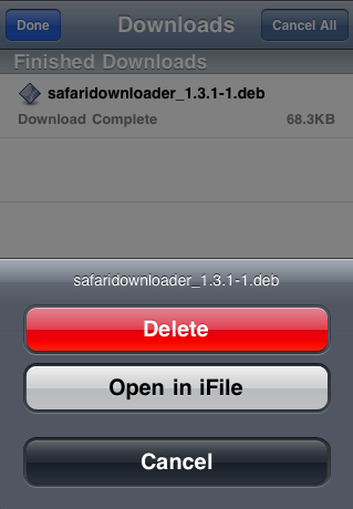 Safari manager de descărcare pentru iPhone, blog odminsky