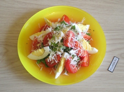 Салат з помідорів і сиру - покроковий рецепт з фото як приготувати