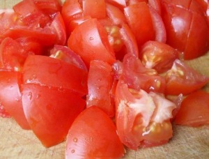 Salata cu creveți, roșii, castraveți și ardei grași - ușoare, rețetă pas cu pas cu fotografie