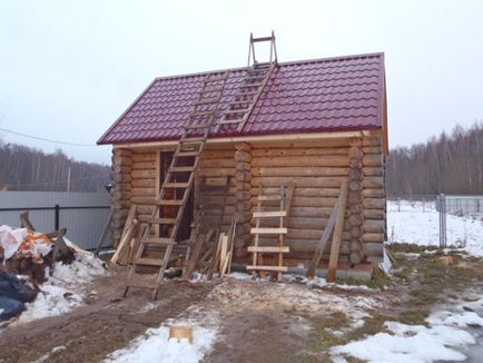 З чого почати після установки зрубу лазні