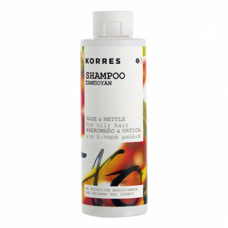 Șampon pentru păr gras - salvie și urzică - de la Korres - recenzii, fotografii și preț