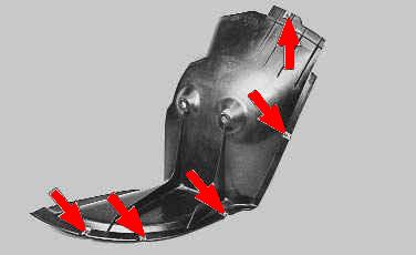 Зняття і установка підкрилки і захисного кожуха крила на автомобілі ваз 2170 2171 2172 лада пріора