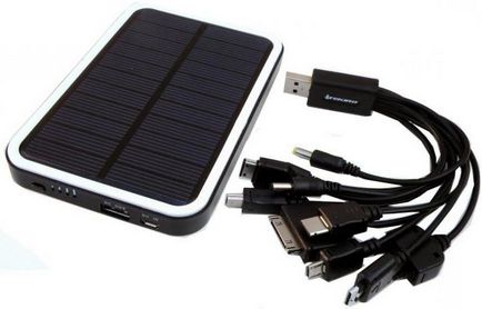Acumulator solar pentru încărcarea telefonului