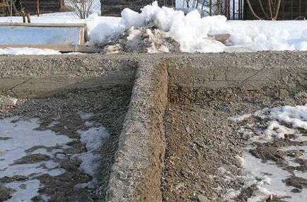 Construirea unei case sau păstrarea unei construcții neterminate pentru iarnă