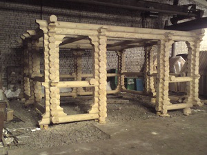 Építése egy faház, gerendaház, rönk - Company alfales - faházak