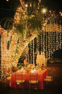 Світловий декор весілля - патідекор