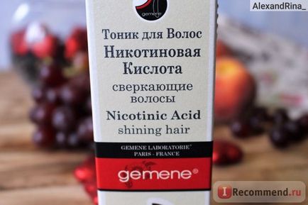 Тонік для волосся gemene нікотинова кислота - «нікотинова кислота для росту волосся може бути не